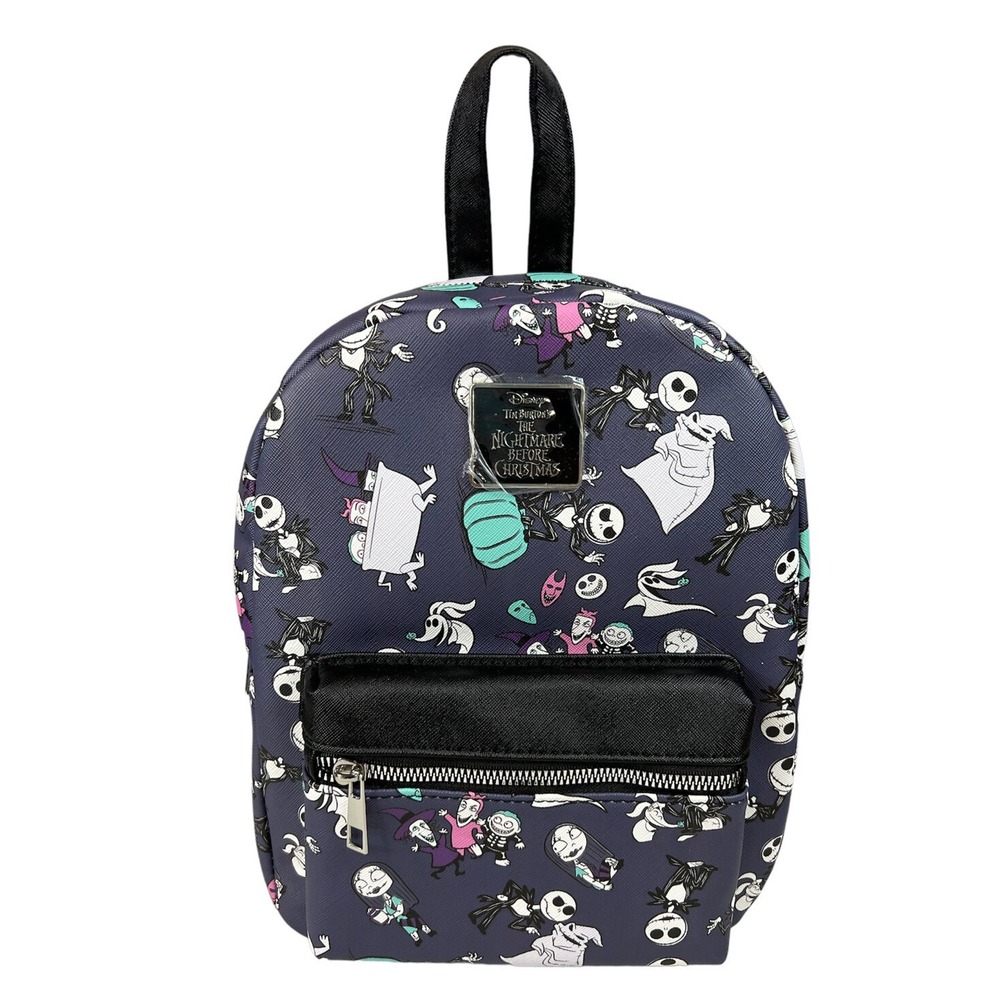 Disney The Nightmare Before Christmas Chibi Characters Mini Backpack By Bioworld